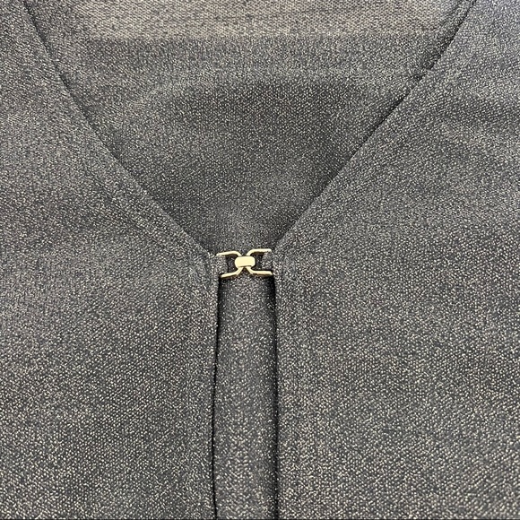 Y2K AGB BLUE SPARKLY GLITTER LONG SLEEVE SHIRT - Picture 5 of 7